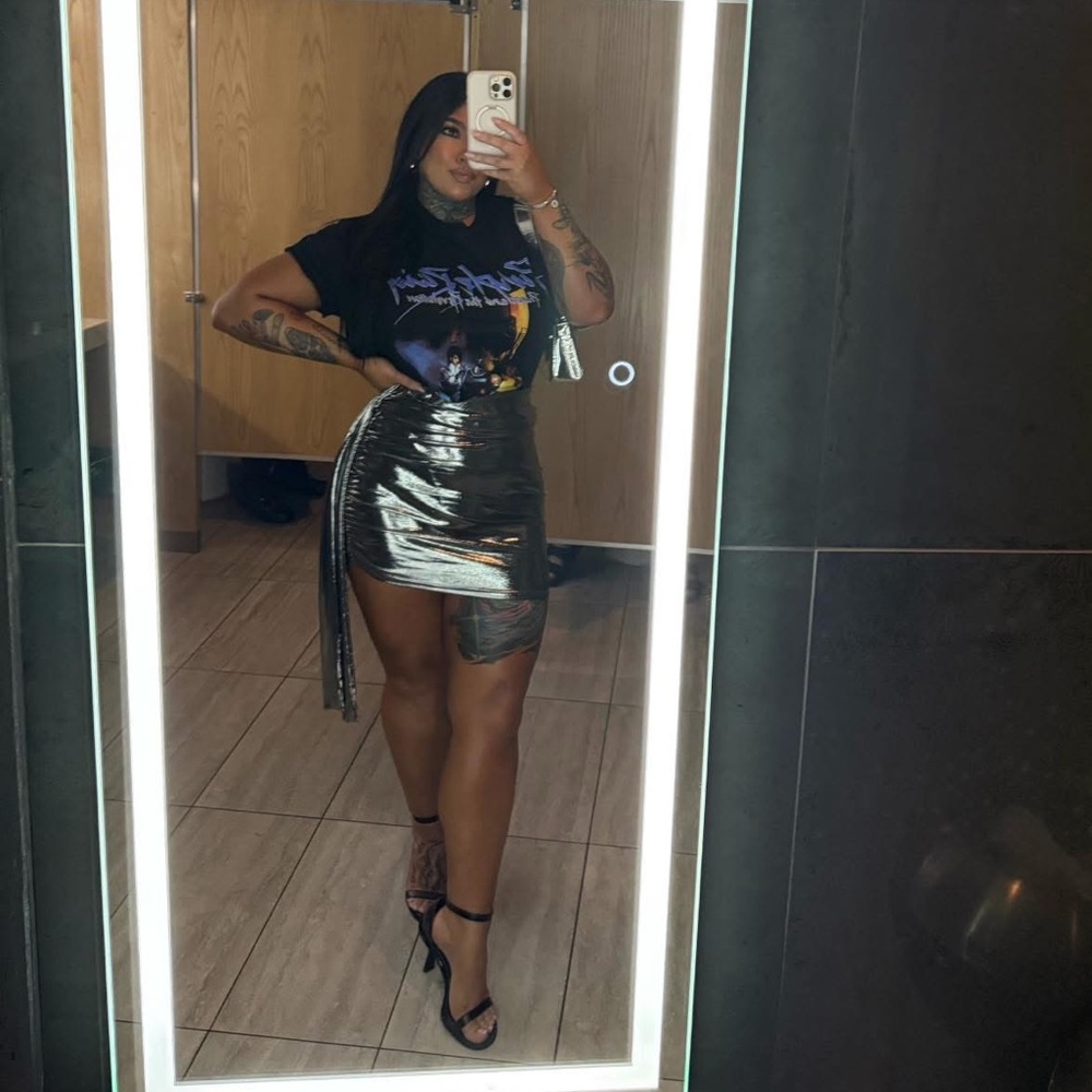 Metallic Skirt.